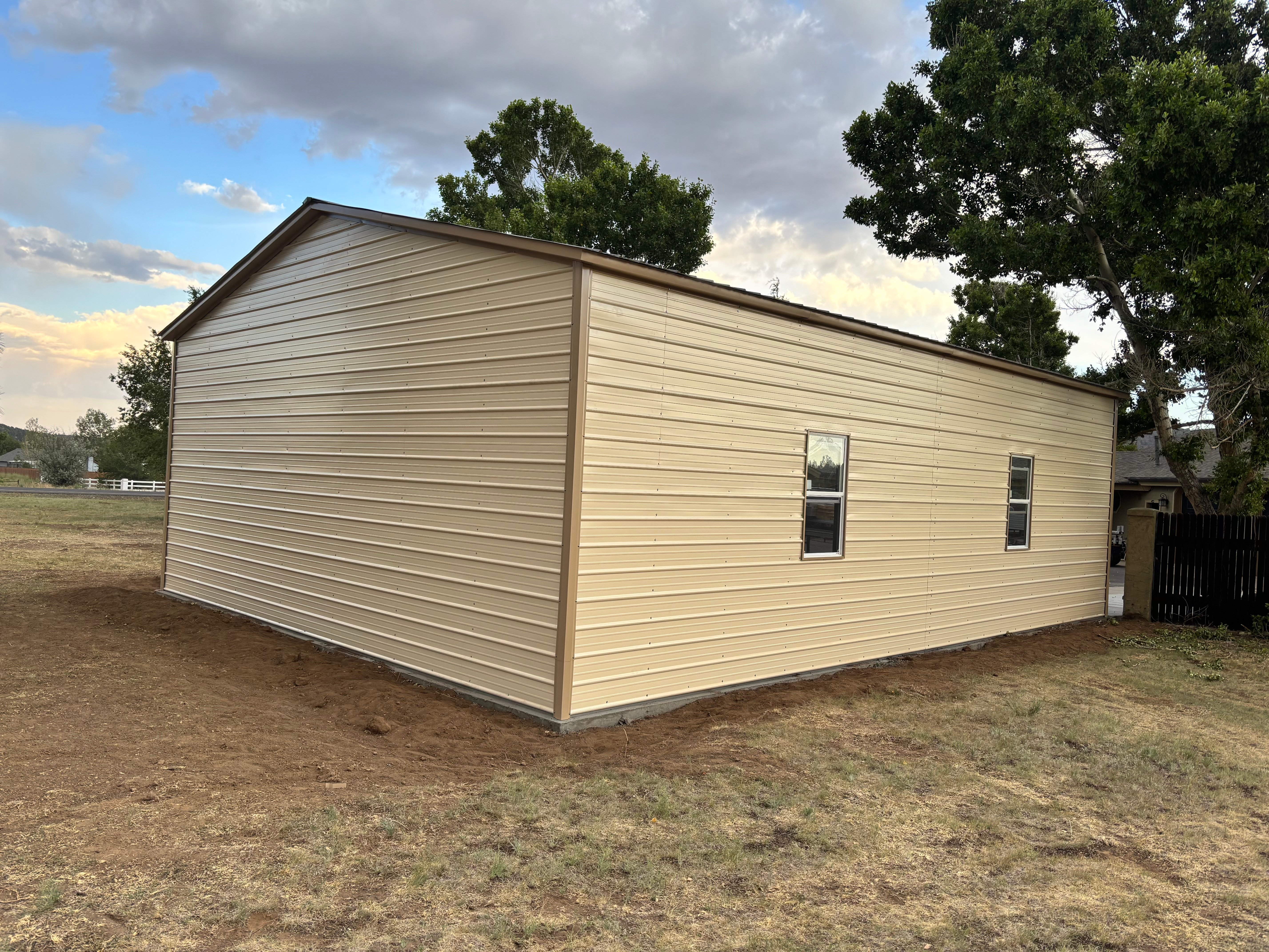 30 × 40 × 12 ft steel building