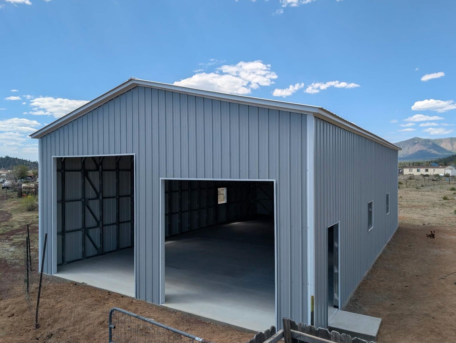30 × 50 × 14 ft steel building in Flagstaff, AZ